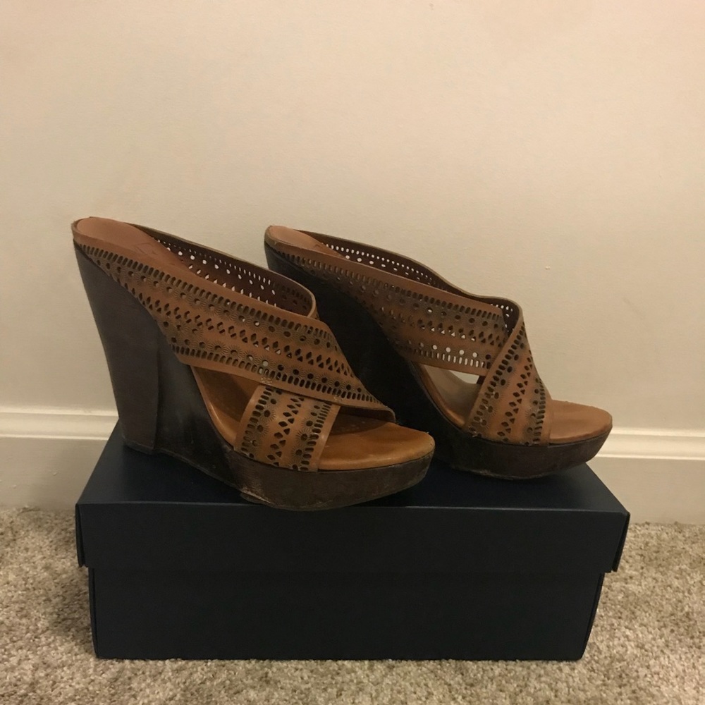 Diane von Furstenberg Wedge Sandals - 7.5
